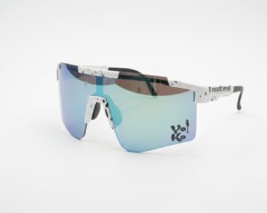 Arctic Splash mirrored shield sunglasses